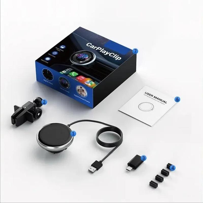 Carplay Car Connector with Screen Wired To Wireless Carplay Box Portable Adapter - Picture 20 of 21