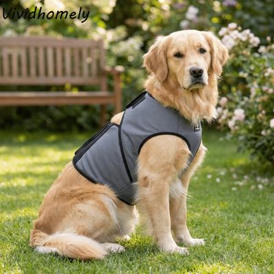 Practical Breathable Dog Calming Vest Adjustable Soft Dog Anxiety Jacket Comfortable Pet Anti-Frightening Vest Travel