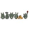12Pcs/Set Anime Totoro Resin Models Miniature Dollhouse Bonsai Scenery Decor