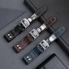 Schwarz Blau Braun Weiches Kalbsleder Echtes Leder Nieten Rindsleder Uhrenarmband 20mm Für IWC Armband Für Mark18 Armbänder Kostenlose Werkzeuge