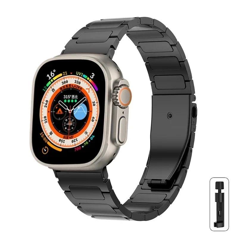 Titanium Strap Compatible for Apple Watch Ultra 3 Band 49mm 44mm 46mm 45mm 40mm 41mm 38mm IWatch 11 10 9 8 7 6 5 4 SE 3 2 Ultra