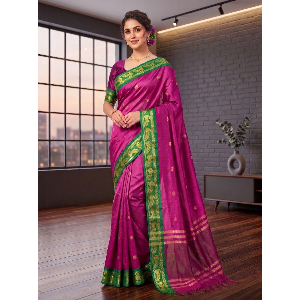 New Launch Premium Soft Silk Minawork Saree