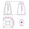 Blue Privacy Tent Pop Up Waterproof