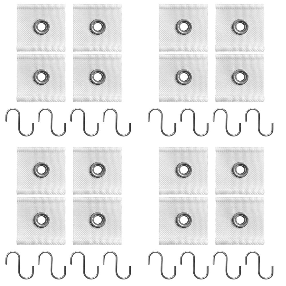 4Pcs S Shaped Camping Awning Hooks Clips RV Tent Hangers Light Hangers with Holes Caravan Camperb for Home Auto Accessories