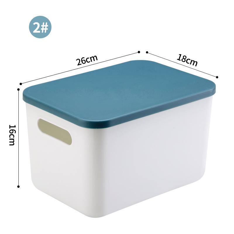 

Письмовий стіл Ящик для зберігання різних речей з кришкою Шафа Ящик для одягу Пластиковий кошик для зберігання Контейнер Органайзер для косметичних дрібниць