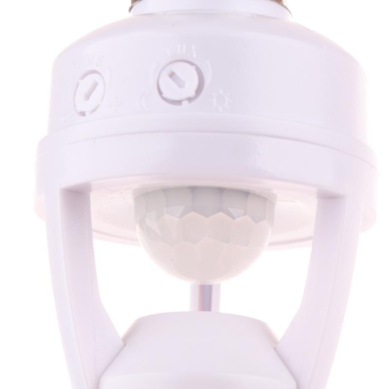 360 Stupňů Lidská Indukce Pohybu Senzor Lampa Patice Základna Ac85-265V Spínač Času Zpoždění E27 Základna Držák Patice Adaptér Převodník