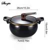1 Piece Chubby Micro-Pressure Pot Household 7L Large Capacity 26cm Stew Pot Multi-Functional Non-Stick Pot Induction Cooker Gas