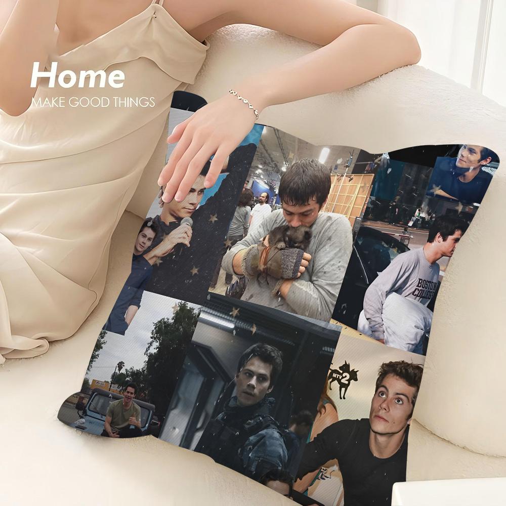 D-Dylan O Brien Kissenbezug Sofa Dekoration Zuhause Zweiseitiger Druck Plüsch Quadratische Dekokissenbezüge Kissen Deko Abdeckung