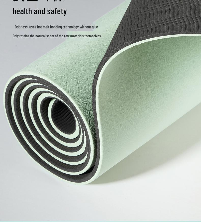 Eco-Friendly Non-Slip Yoga Mat: Soundproof & Shock-Absorbing Fitness Mat for Indoor Use