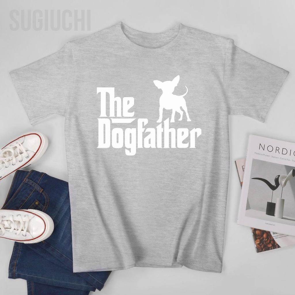 Unisex The Dogfather Chihuahua Funny Dog Owner Tshirt Tees T Shirts WoUnisex Boys 100 Cotton TShirt