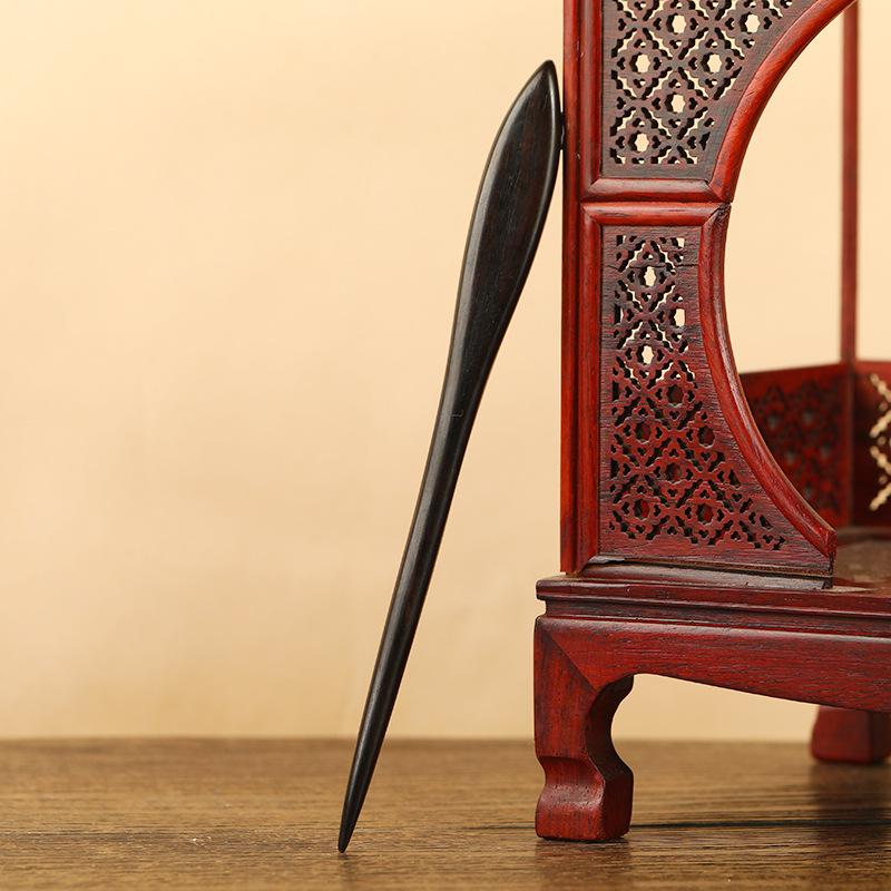 Ebony Hairpin, Ancient Hairpin, Simple Modern Disc Hairpin, Wooden Hairpin, Chinese Hanfu Cheongsam Headdress