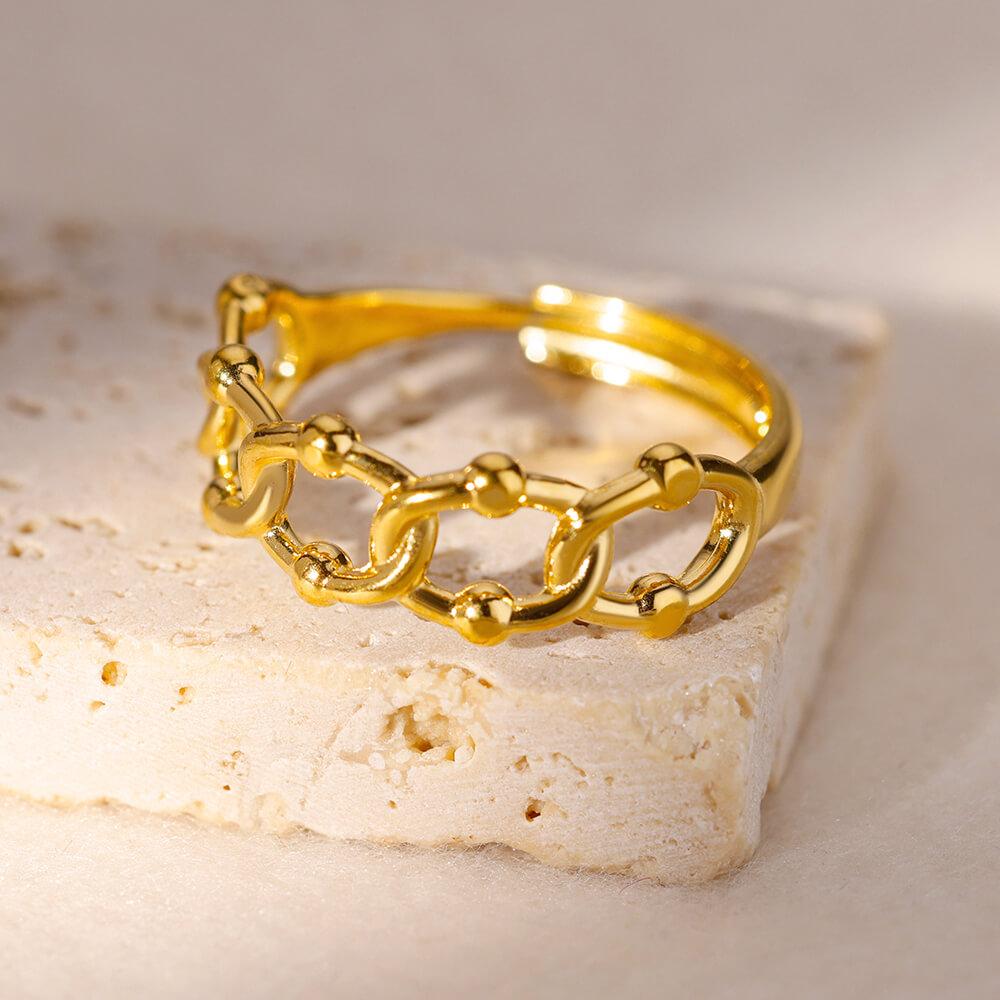 Women Rings Stainless Steel Gold Color Finger Ring for Female Simple Aesthetic Jewelry Accessories Handmade Gifts Anillos Mujer