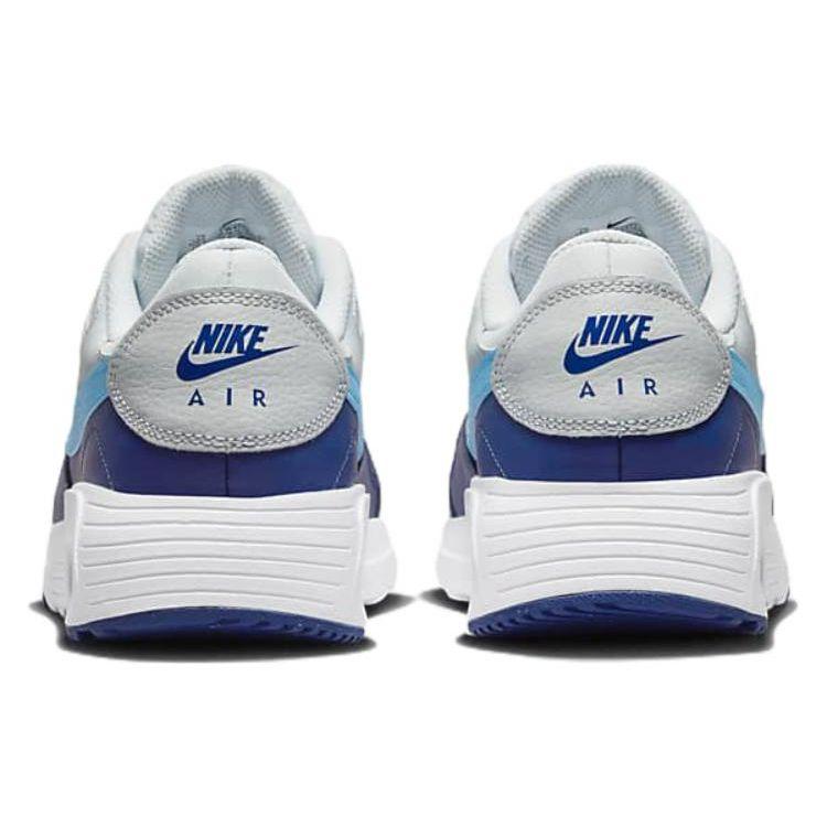 Nike Air Max SC Pure Platinum Racer Blue Men Sneakers White Deep-Royal-Blue Blue-Lightning CW4555-012