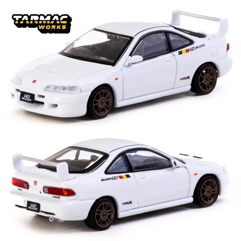 Tarmac Works 1:64 TW Honda Integra TYPE R DC2 MUGEN Championship White Alloy Car Model Chase