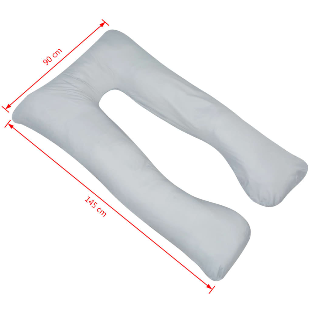 Pregnancy Pillow U Shaped 90 X 145 Cm Gray