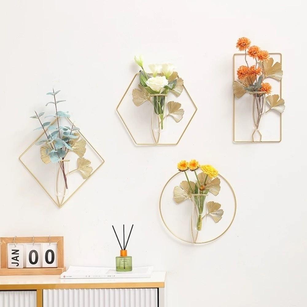 Vase Wall Mounted Planter Flower Pot Wall Hanging Planter Shelf Wall Decoration Home Decor