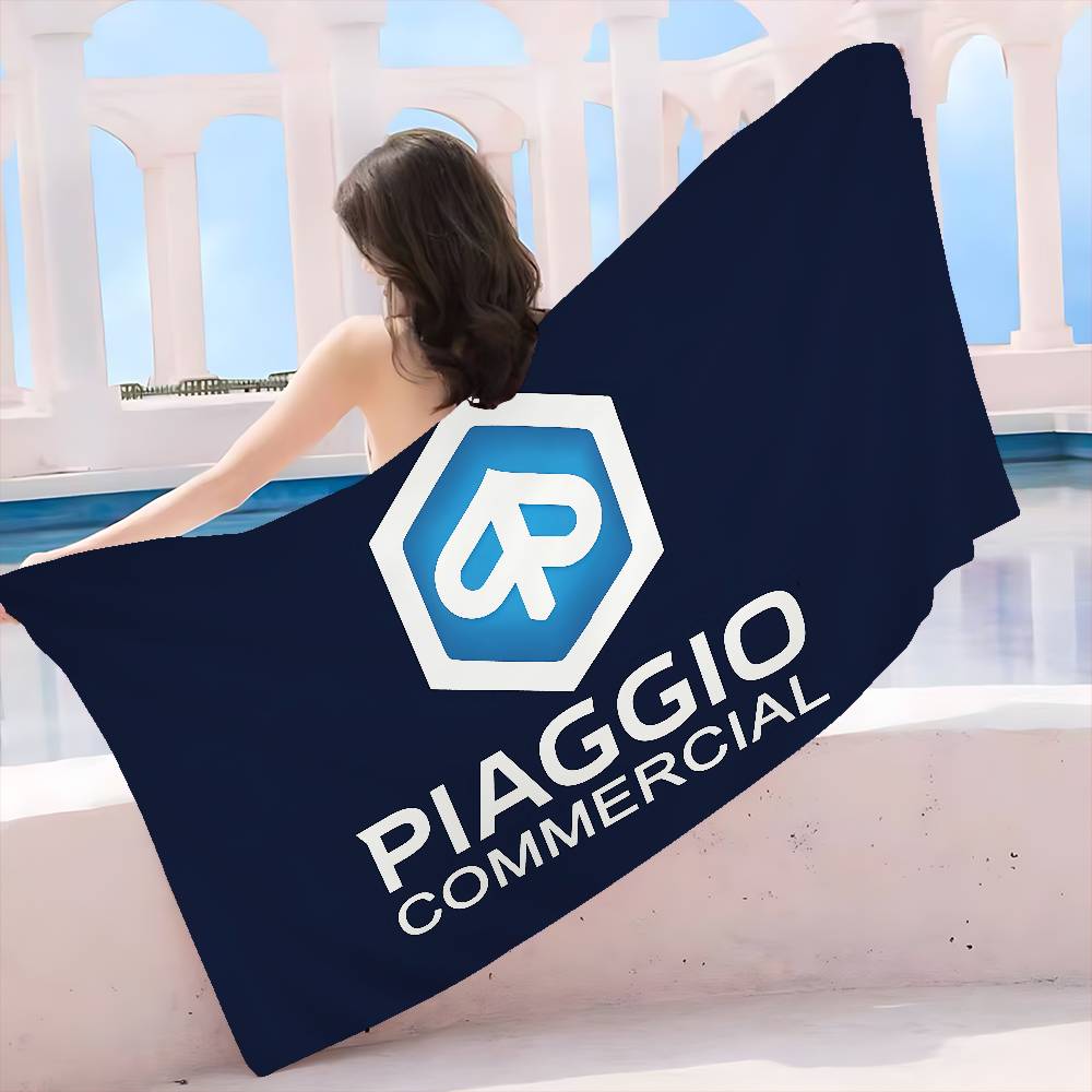 P-Piaggio Logo Bath Towel Microfiber Soft Water Absorbing Breathable For Girl Kids Decorative Cartoon Beach Towel