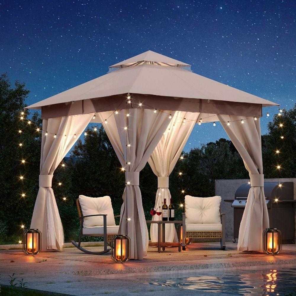 Solar Powered Solar Lanterns UBS Charging Outdoor Hanging Lights Portable Landscape Lamp  Outdoor