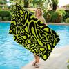 Navy Shell OutlineBeach Towel Ultra-fine Fiber Quick Drying Absorbent Beach Swimming Vacationvacation Essentials Gifts