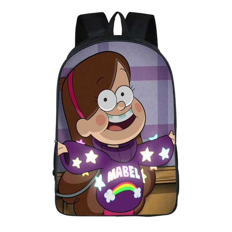 Mochila de Desenho Gravity Falls Com Design Durável e Grande Capacidade Para Estudantes