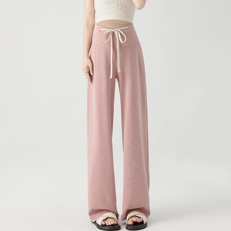 

Maternity Loose Wide-Leg Pants - Spring/Autumn 2026, Belly Comfort, Plus Size XL розовый