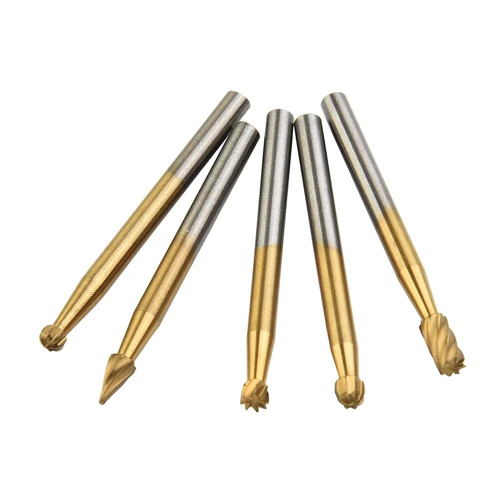 Set de burghie pentru router rotativ HSS, 10 buc. Instrumente de frezat pentru lemn, tăiere, tăiere, dirijare, sculptură, cap de șlefuit electric Instrument de gravare