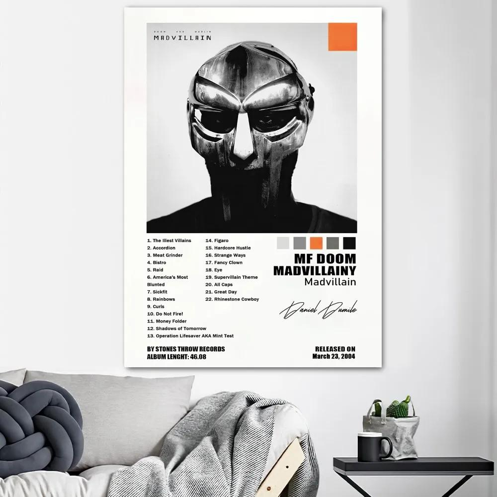 MF DOOM Musik Pop Albumcover, HD Leinwanddruck Poster, Zuhause, Wohnzimmer, Zimmer, Büro Dekorationsgemälde