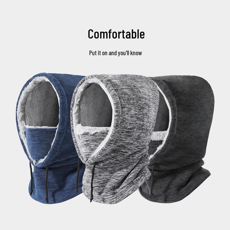 Women's Ionic Warm Cycling Hat and Scarf Pullover for Autumn and Winter Outdoor Skiing