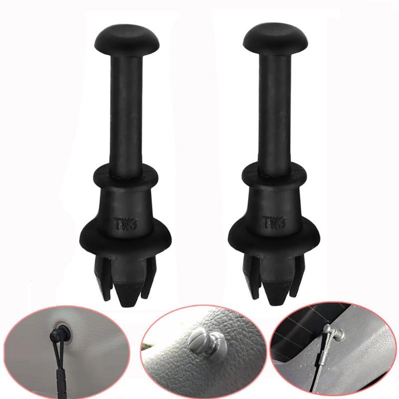 2/4PCS Car Retainer Clips Black Vehicle Trunk Luggage Rack Hook Pivot Fastener Buckle Interior Trim Card Door Liner Fixed Clamp
