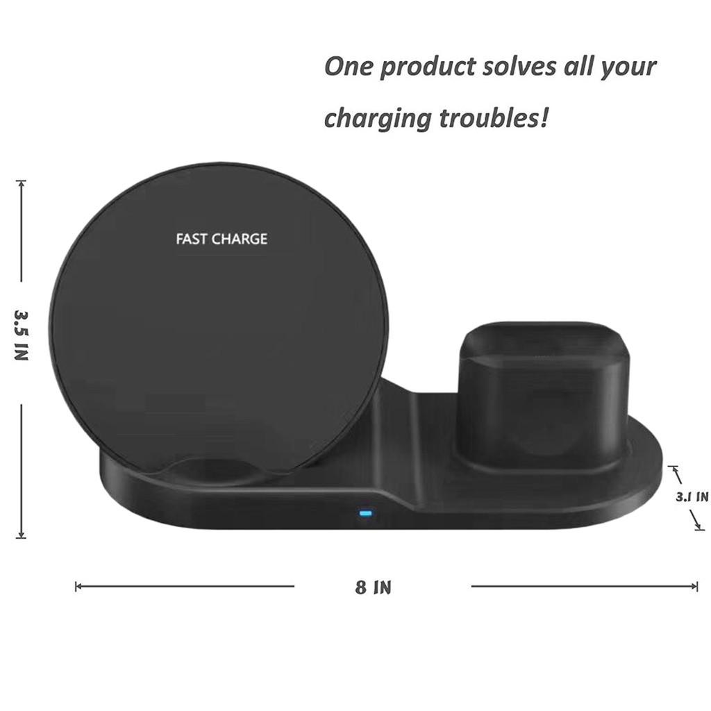 3-in-1-Wireless-Ladestation mit 10 W zum Aufladen von 11 Pro-Geräten