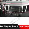 For Toyota RAV4 RAV 4 2016 2017 2018 Matte Car Center Air Condition Vent Outlet Cover Trim Interior Mouldings Accessories