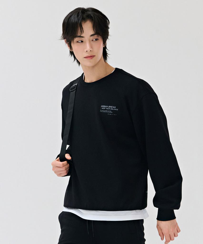 CHASECULT Men'S Lettering Graphic Sweatshirt - Black