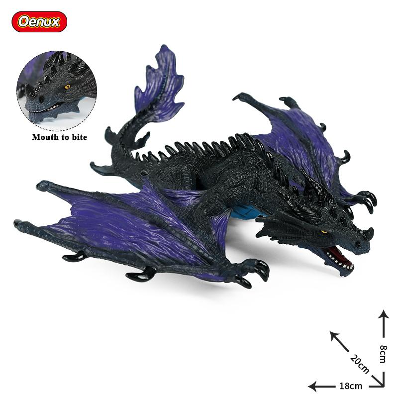 Oenux Оригінал Дикі Динозаври Міфічний Дракон Тварини Модель Вогняний Бик Восьминіг Монстр Краб Фігурки Дітей Колекція Іграшка Подарунок