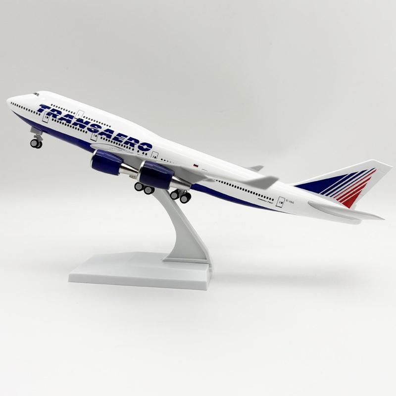 

Collection Airplane 30cm Russia Airways B747 Plane 1/124 Scale Model Diecast Resin Aircraft Model for Aviation Enthusiast Gift
