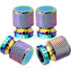 Tire Valve Stem Caps, Anodized Aluminum Wheel Valve Covers Accessories, Universal for Cars, SUVs, Bikes, Trucks and Motorcycles