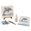 Ocean Theme Glass Art DIY Kit Glass Diamond Painting Craft Set Marine DIY Art Supply Sea Animal Wall Hanging Decor Handmade Gift