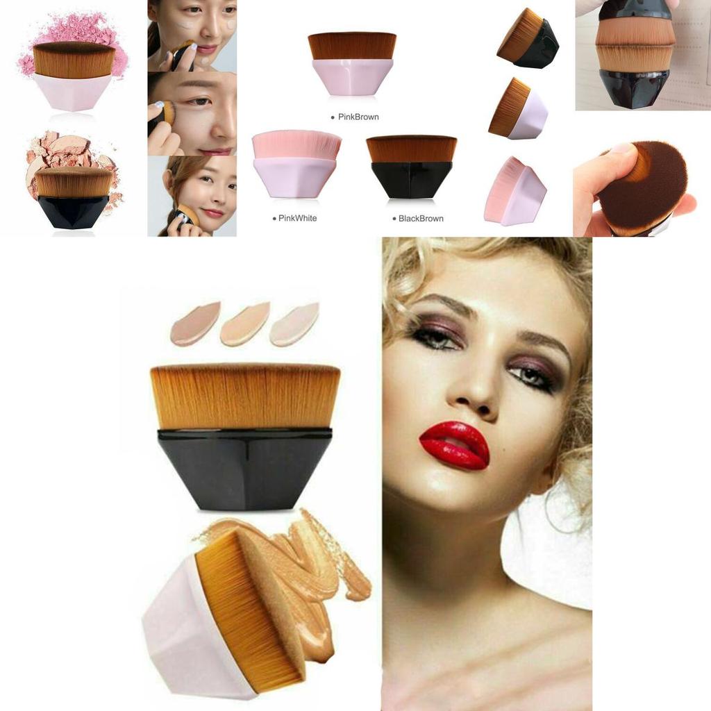 Flawless Wand Foundation Brush With High Density Fine Fiber For Seamless Makeup Application