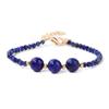 Hot Sale Cut Bead Crystal Bracelet Lobster Buckle Powder Crystal Obsidian Three Beads Amethyst Bracelet Jewelry