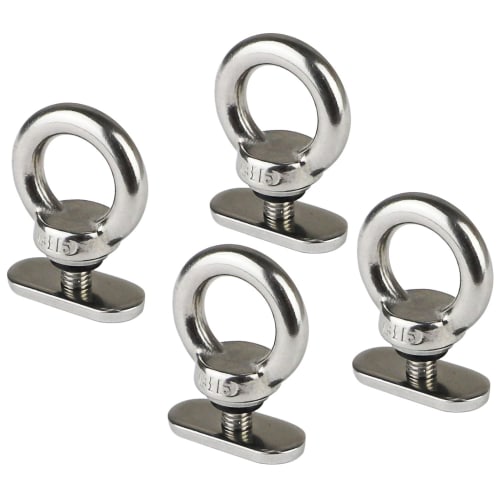 

Mitoland M6 Eye Bolts, Hanging Bolts, Set of 4, SUS316 Stainless Steel, Corrosion-Resistant, High-Strength, Rust-Resistant, for Fixing Furniture, DIY,