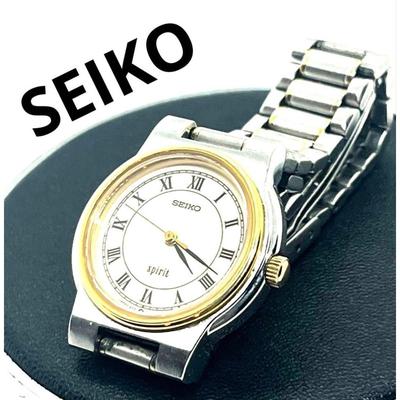 Used SEIKO SPIRIT Ladies Watch Quartz Bi-Color