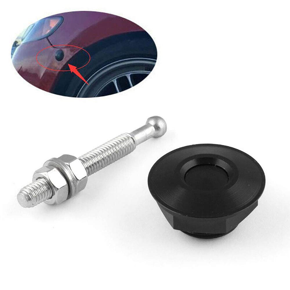 4 Pcs 1.25 Inch Universal 304 Stainless Steel Vehicle Hood P-Quick Release Lock Latch Bumper License Plate Lock Clip Push Button Bonnet