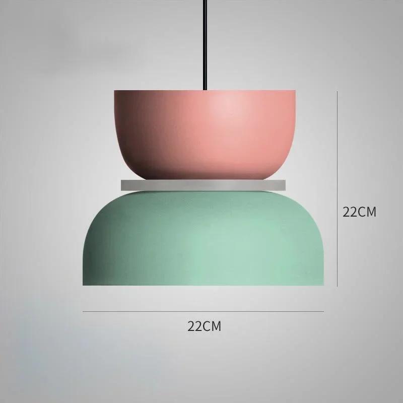 Single Head Iron Retro Industrial Pendant Light Living Dining Room Decor Hanging Suspension Lighting Chandelier Colorful Lamp