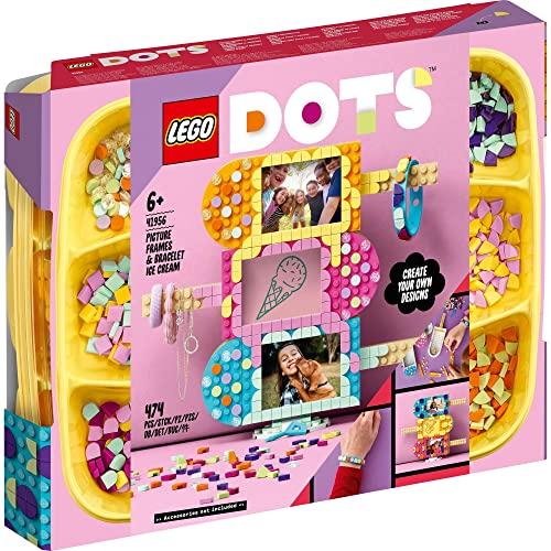 LEGO DOTS Rama Foto & Brățară (Inghetata) 41956, Jucărie, Cuburi de construcție, Cadou, Bijuterii, Artizanat, Băieți și Fete, Vârsta 6+