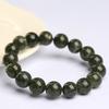 Hongchu Crystal Natural Green Phantom Quartz Round Bead Bracelet Full Green Phantom Quartz Treasure Bowl Bracelet Loose Beads