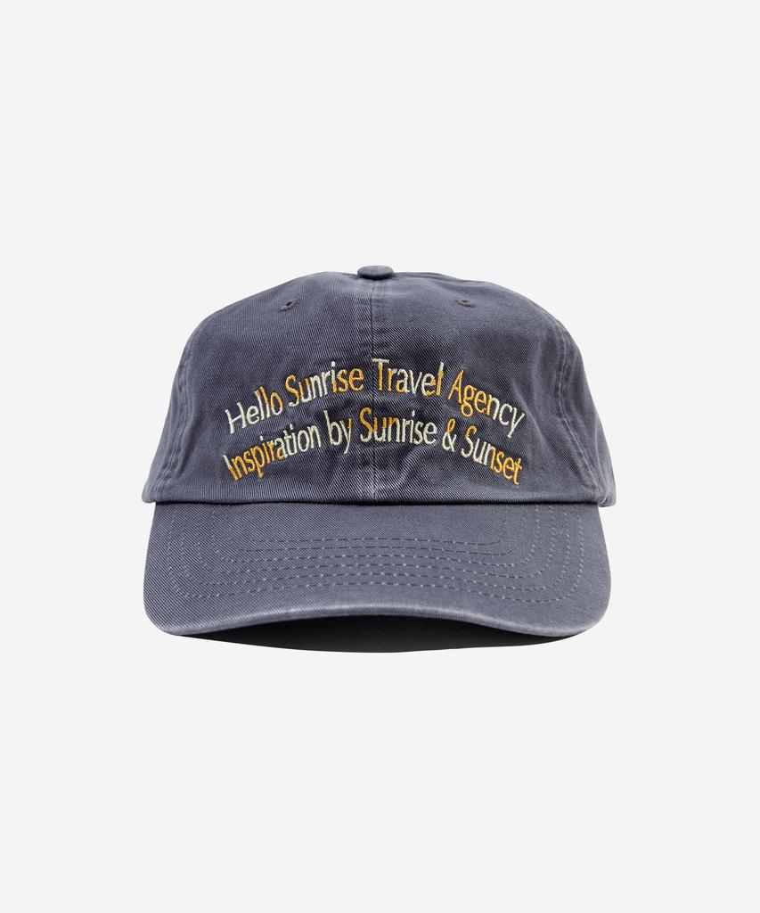 HELLO SUNRISE Dot Arch Logo Ball Cap_Dark Gray