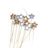 ZISIZ Hollow Star Bamboo Fruit Skewers