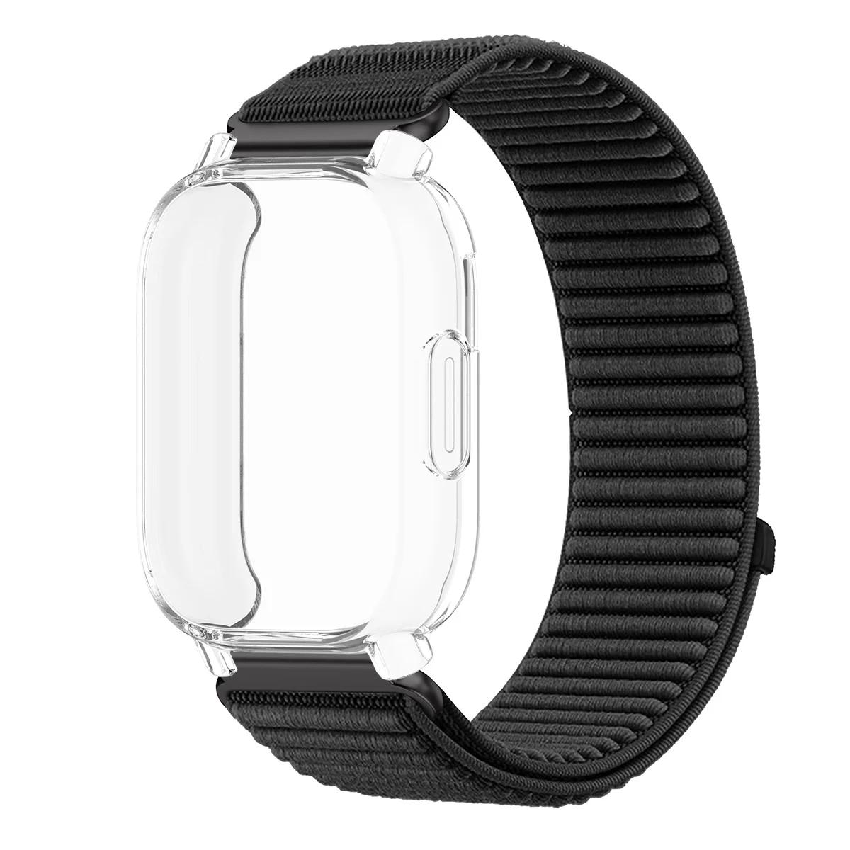 

Чехол+Мягкий нейлоновый ремешок для Redmi Watch 5 Active Band Мягкий ТПУ чехол Защитная пленка для экрана для Redmi Watch 5 Lite Спортивный ремешок Correa Redmi Watch 5 Active