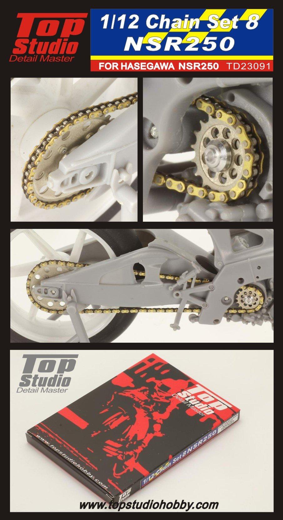 

Top Studio Honda NSR250 Chain Set 8 Hasegawa TD23091 1/12