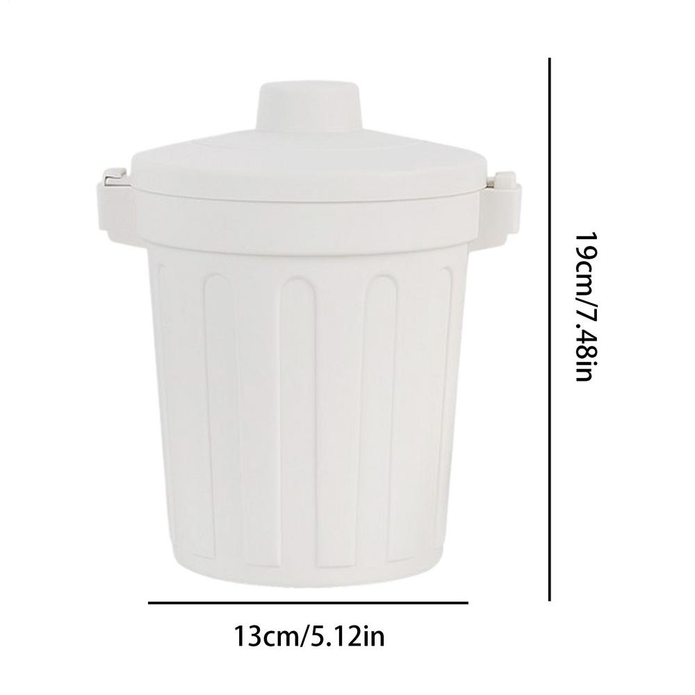 

Desktop Trash Can Waste Bin Basket With Lid Desk Trash Garbage Basket For Bathroom Kitchen Bedroom Offices Dorm Room Car Indoor