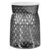 Self-Absorbing Vase Transparent Water Level Indicator Embossed Self-Watering Planter with Breathable Bottom for Indoor Plants Succulents Herb